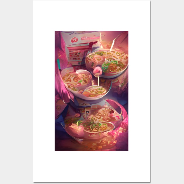 Tonkotsu Ramen| Ramen Near Me For Life Wall Art by PsychicLove